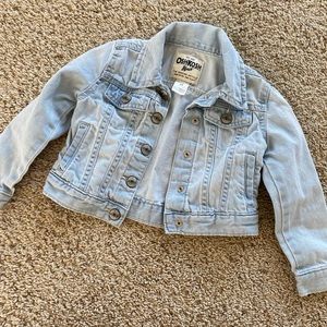 OshKosh Toddler Girls Jean Jacket 3T - like new - light wash
